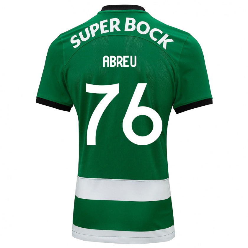 Kandiny Niño Camiseta Diogo Abreu #76 Verde 1ª Equipación 2023/24 La Camisa Chile