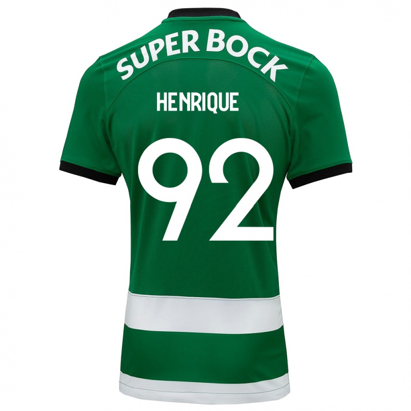 Kandiny Niño Camiseta Eduardo Henrique #92 Verde 1ª Equipación 2023/24 La Camisa Chile