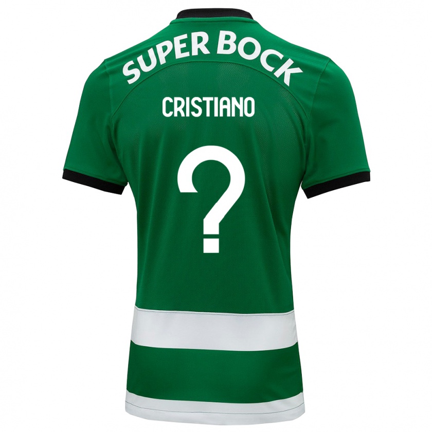 Kandiny Niño Camiseta José Cristiano #0 Verde 1ª Equipación 2023/24 La Camisa Chile