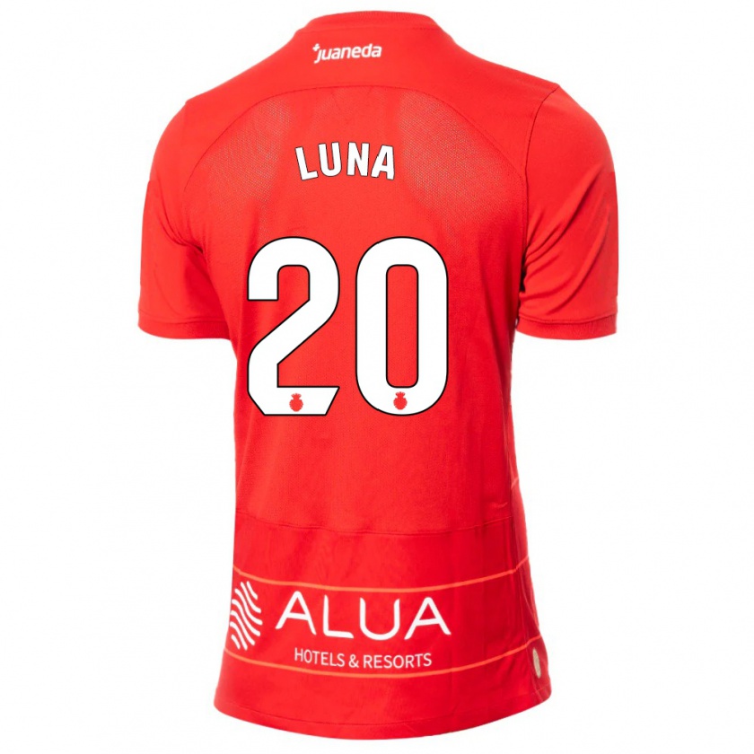 Kandiny Niño Camiseta Daniel Luna #20 Rojo 1ª Equipación 2023/24 La Camisa Chile