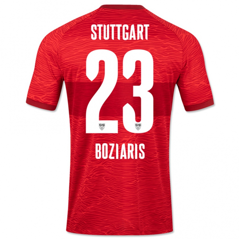 Kandiny Niño Camiseta Giannis Boziaris #23 Rojo 2ª Equipación 2023/24 La Camisa Chile