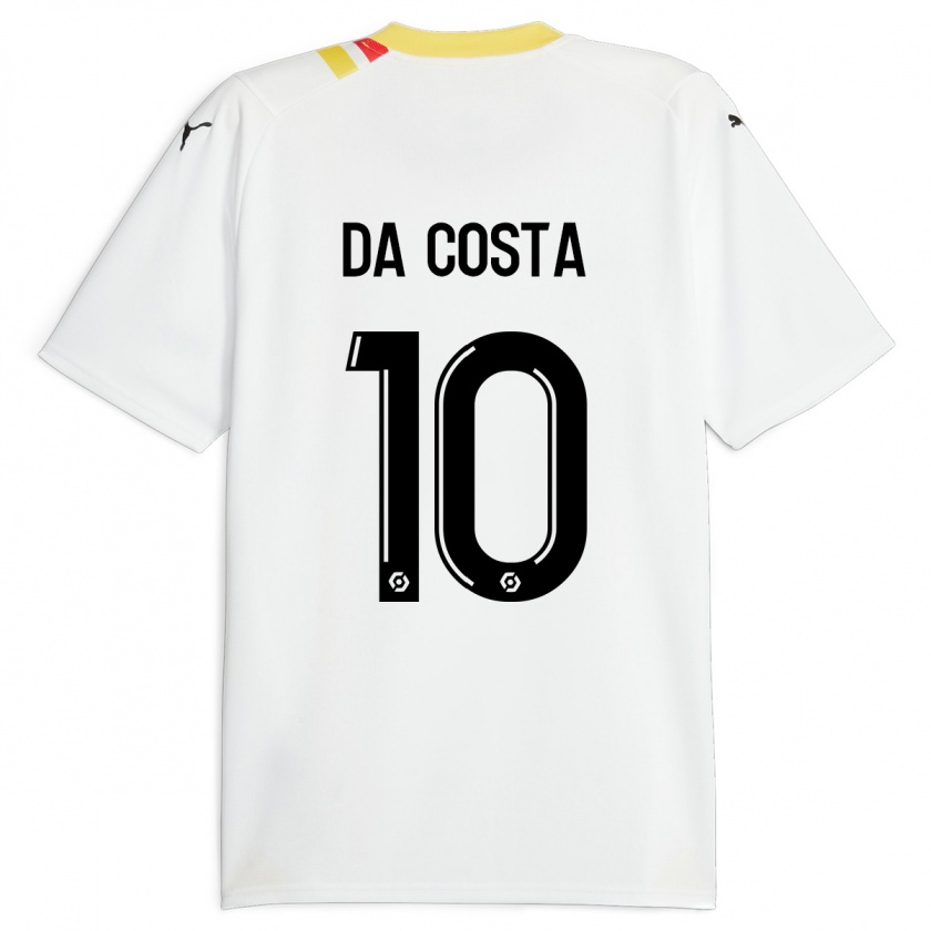 Kandiny Niño Camiseta David Pereira Da Costa #10 Negro 2ª Equipación 2023/24 La Camisa Chile