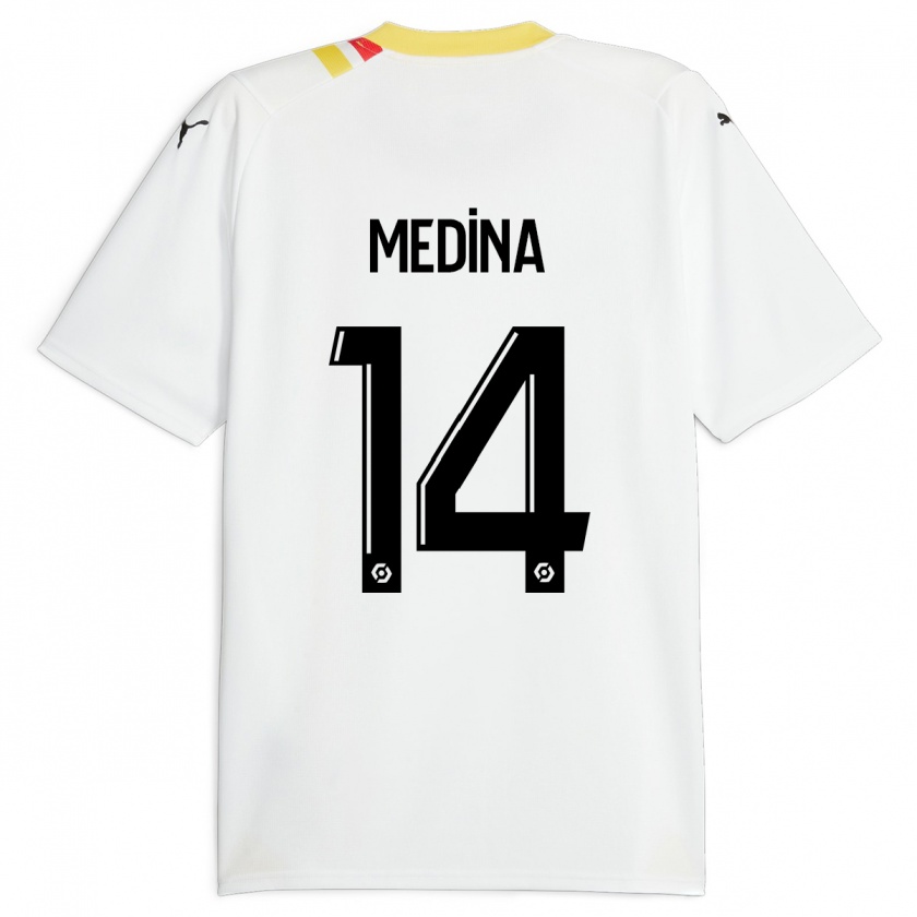 Kandiny Niño Camiseta Facundo Medina #14 Negro 2ª Equipación 2023/24 La Camisa Chile