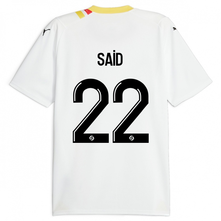 Kandiny Niño Camiseta Wesley Saïd #22 Negro 2ª Equipación 2023/24 La Camisa Chile