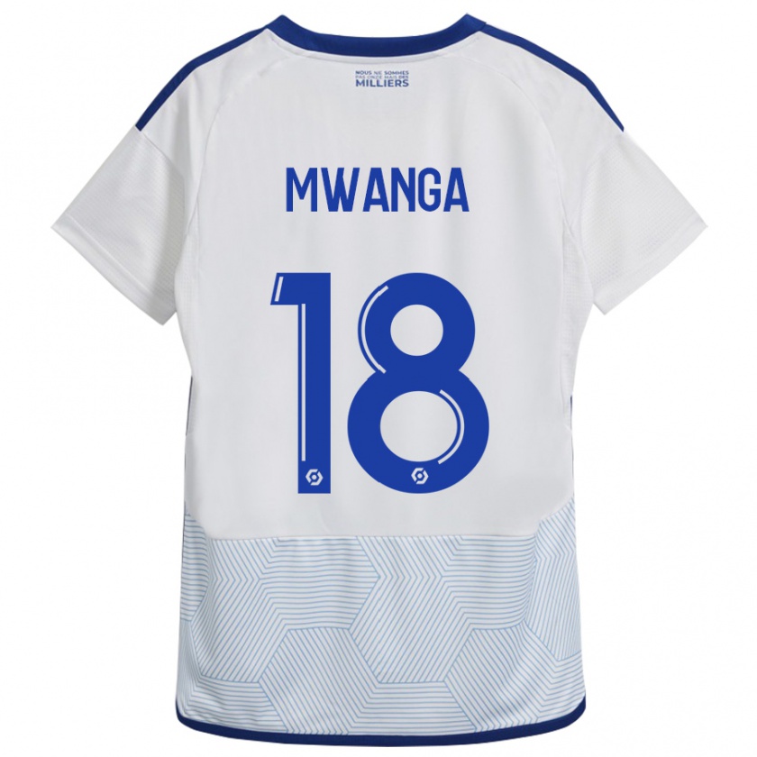 Kandiny Niño Camiseta Junior Mwanga #18 Blanco 2ª Equipación 2023/24 La Camisa Chile