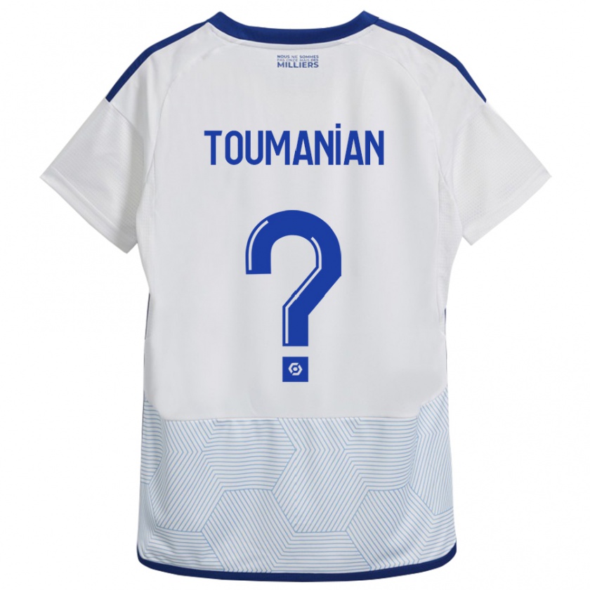 Kandiny Niño Camiseta Anthony Toumanian #0 Blanco 2ª Equipación 2023/24 La Camisa Chile