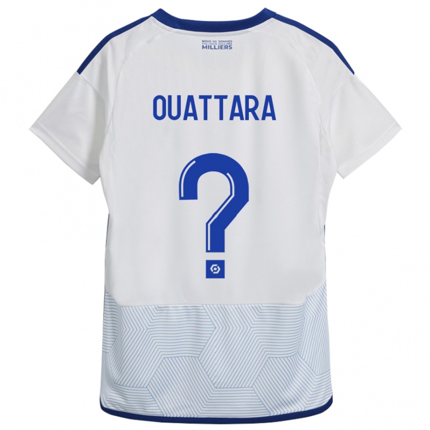 Kandiny Niño Camiseta Abdoul Ouattara #0 Blanco 2ª Equipación 2023/24 La Camisa Chile