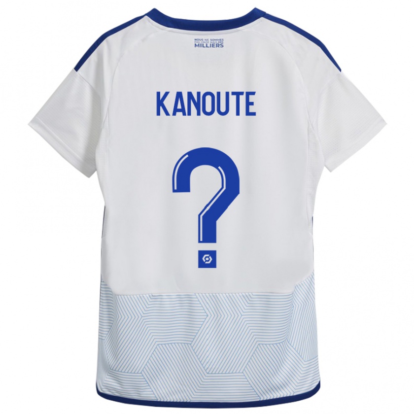 Kandiny Niño Camiseta Mahamadou Kanouté #0 Blanco 2ª Equipación 2023/24 La Camisa Chile