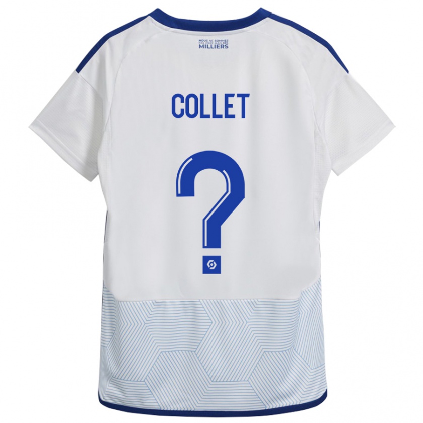 Kandiny Niño Camiseta Arthur Tirard Collet #0 Blanco 2ª Equipación 2023/24 La Camisa Chile