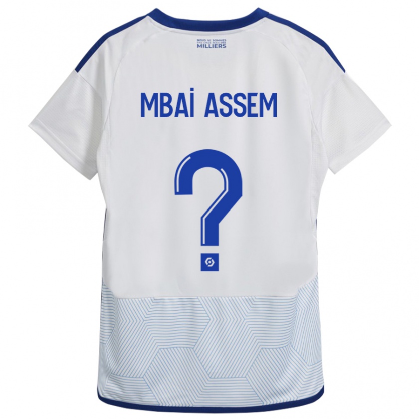 Kandiny Niño Camiseta Chris Mbaï-Assem #0 Blanco 2ª Equipación 2023/24 La Camisa Chile