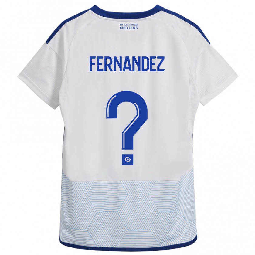 Kandiny Niño Camiseta Elies Araar Fernandez #0 Blanco 2ª Equipación 2023/24 La Camisa Chile