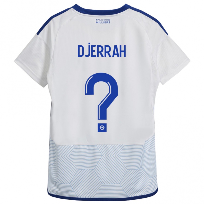 Kandiny Niño Camiseta Karim Djerrah #0 Blanco 2ª Equipación 2023/24 La Camisa Chile