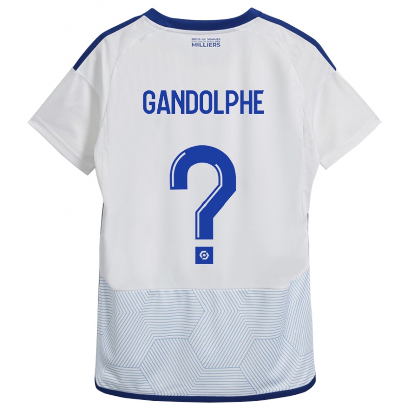 Kandiny Niño Camiseta Adrien Gandolphe #0 Blanco 2ª Equipación 2023/24 La Camisa Chile