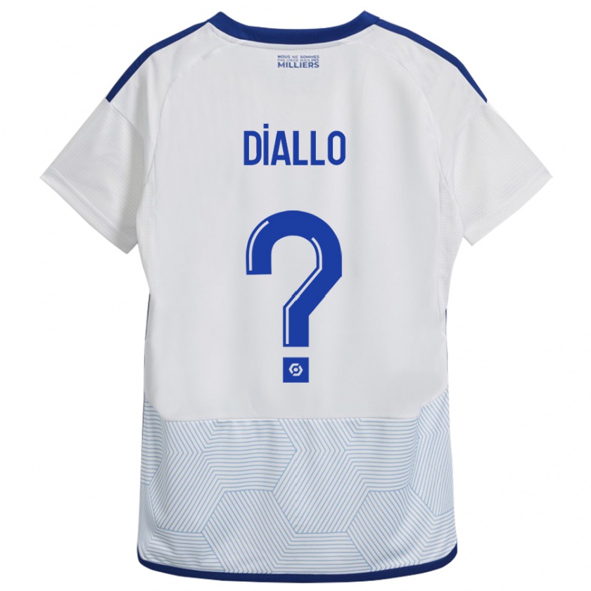 Kandiny Niño Camiseta Tidiane Diallo #0 Blanco 2ª Equipación 2023/24 La Camisa Chile