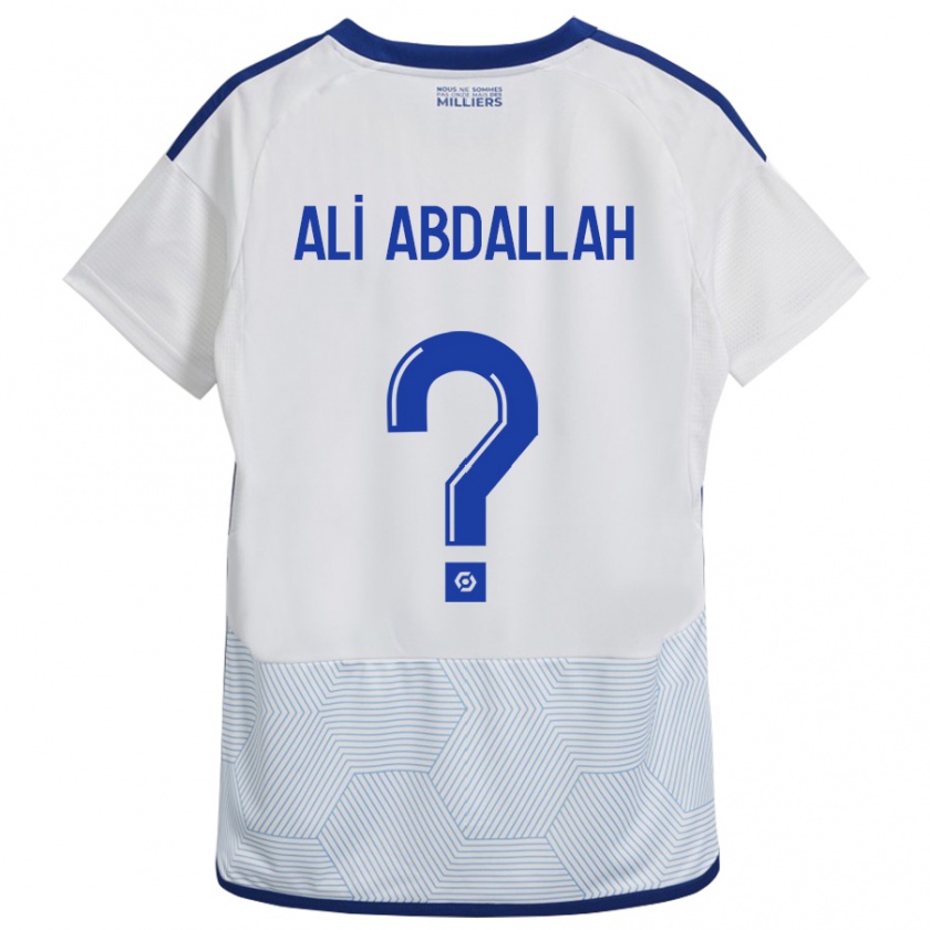 Kandiny Niño Camiseta Aboubacar Ali Abdallah #0 Blanco 2ª Equipación 2023/24 La Camisa Chile