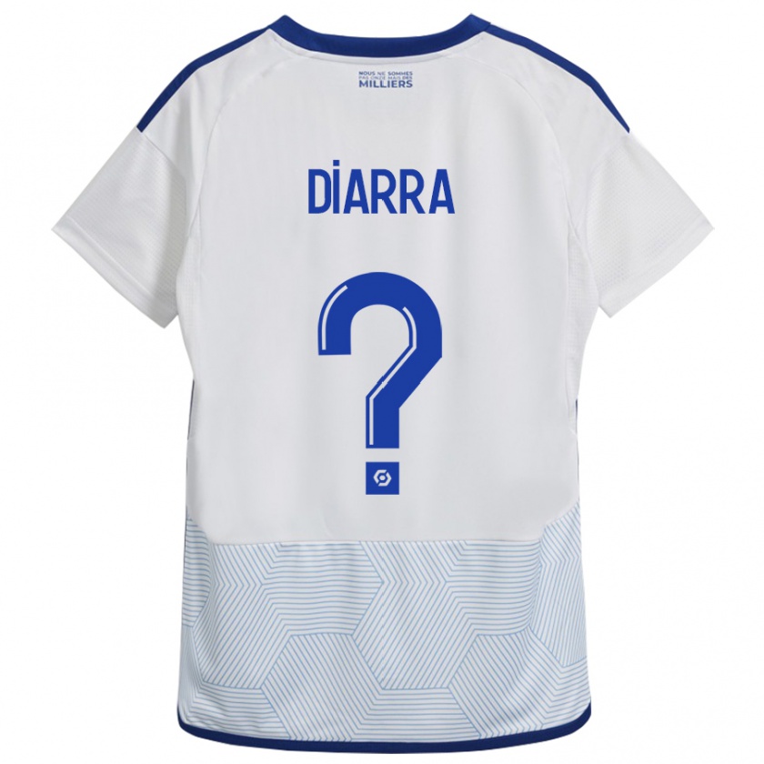 Kandiny Niño Camiseta Massaoly Diarra #0 Blanco 2ª Equipación 2023/24 La Camisa Chile