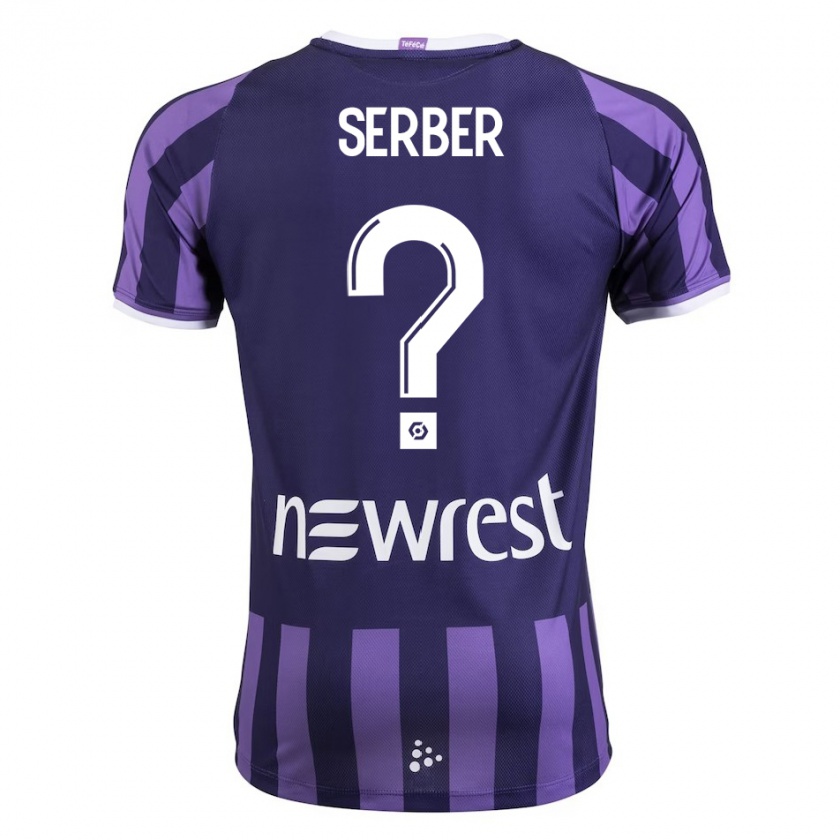 Kandiny Niño Camiseta Kléri Serber #0 Morado 2ª Equipación 2023/24 La Camisa Chile