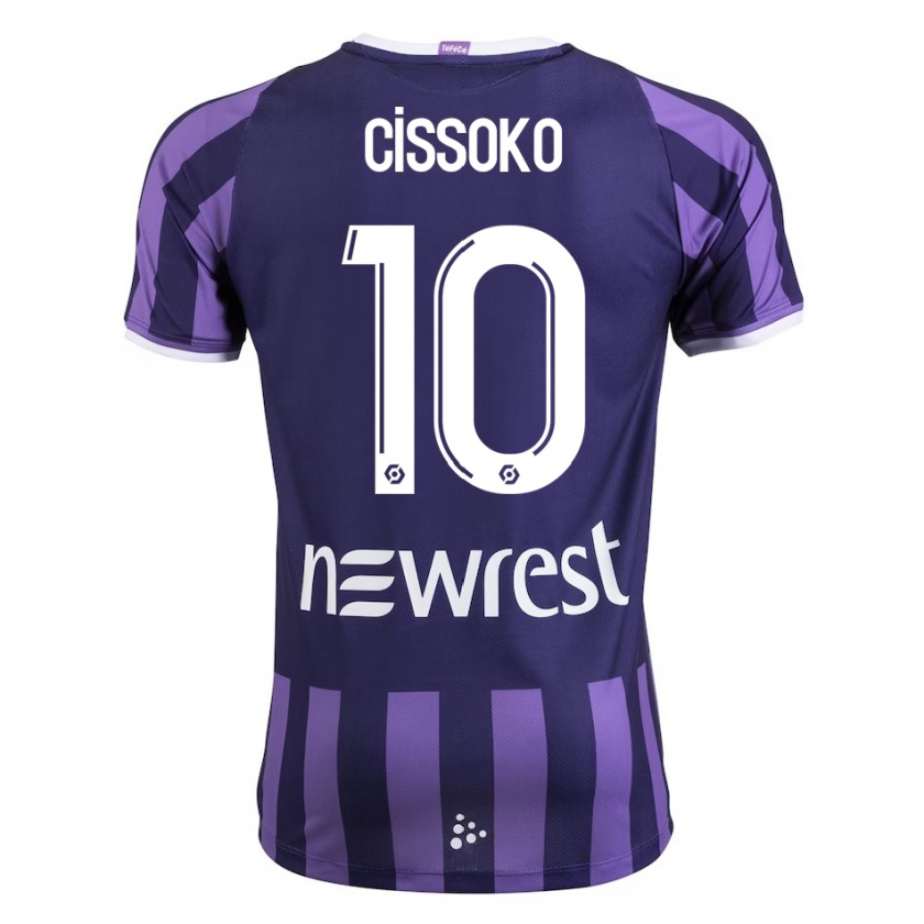 Kandiny Niño Camiseta Ibrahim Cissoko #10 Morado 2ª Equipación 2023/24 La Camisa Chile