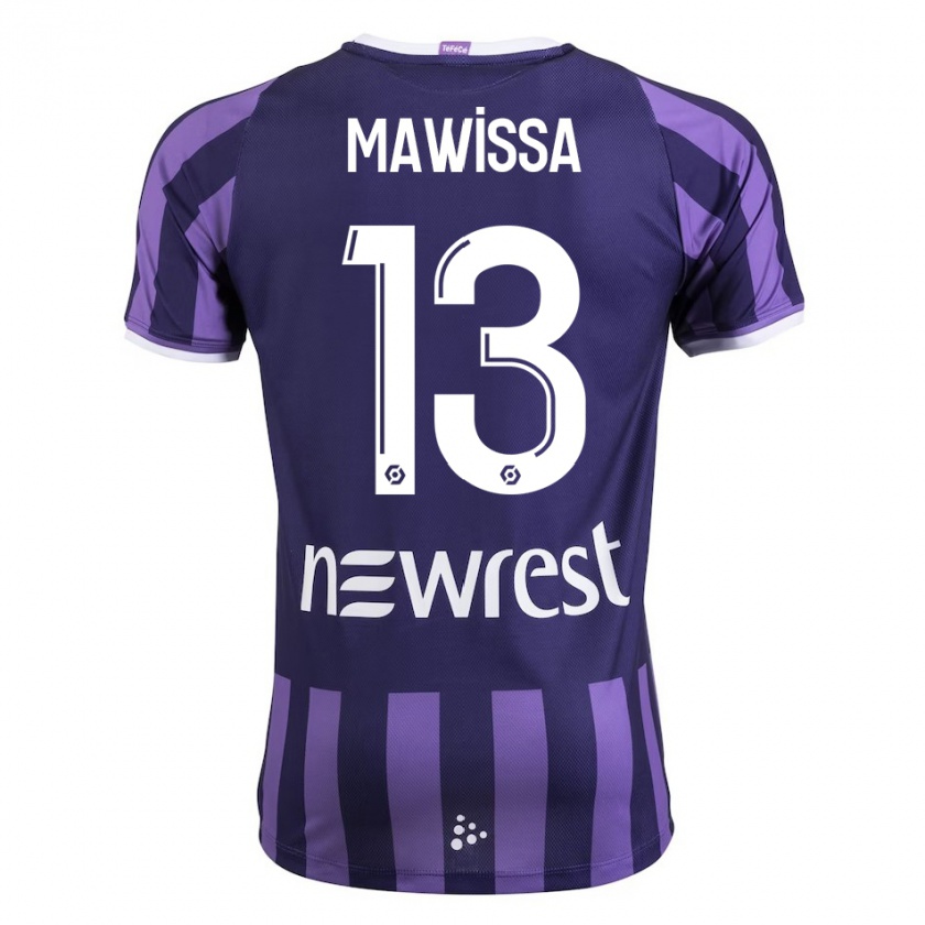 Kandiny Niño Camiseta Christian Mawissa Elebi #13 Morado 2ª Equipación 2023/24 La Camisa Chile