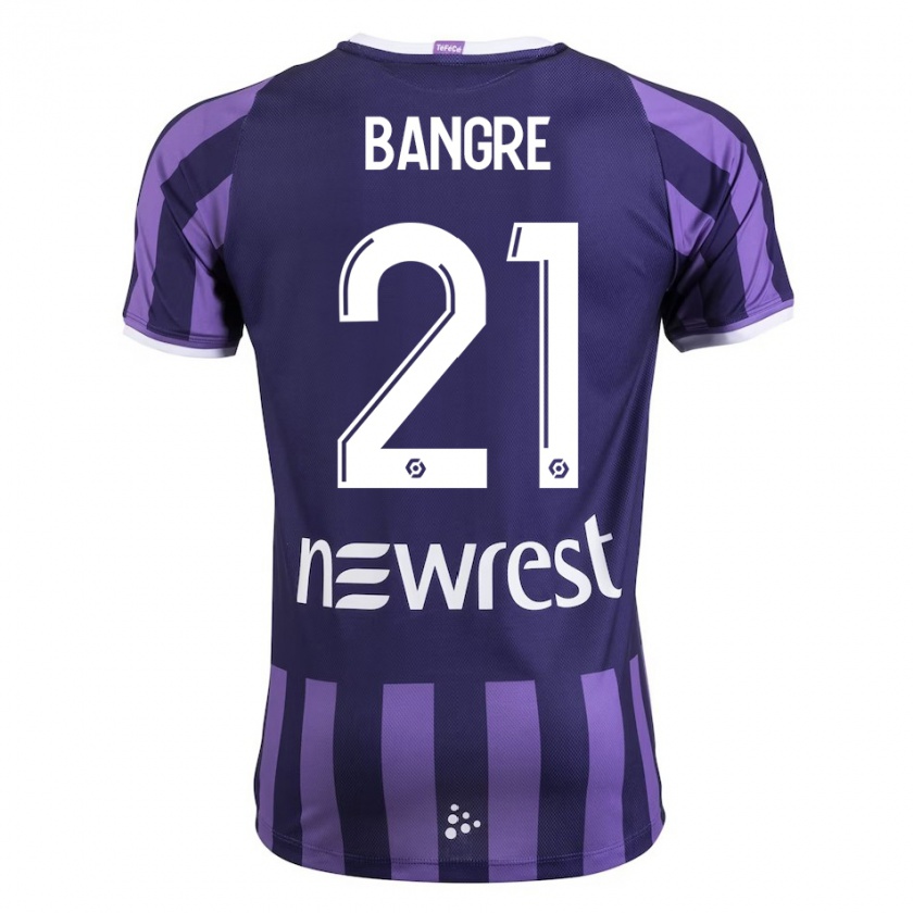 Kandiny Niño Camiseta Mamady Bangré #21 Morado 2ª Equipación 2023/24 La Camisa Chile