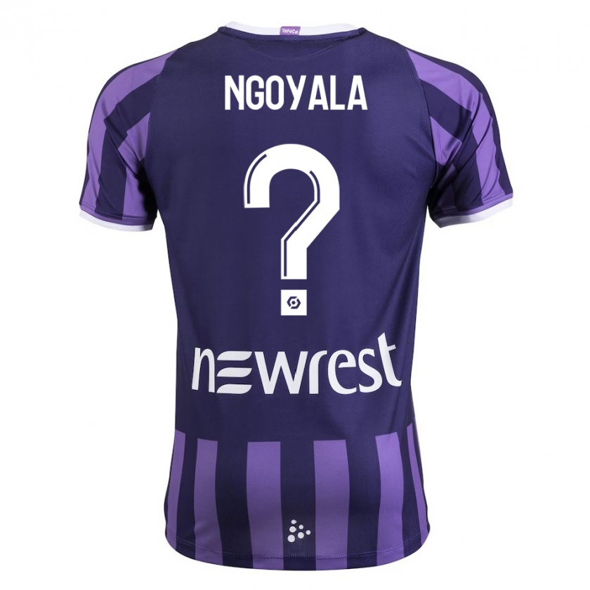 Kandiny Niño Camiseta Frédéric Efuele Ngoyala #0 Morado 2ª Equipación 2023/24 La Camisa Chile