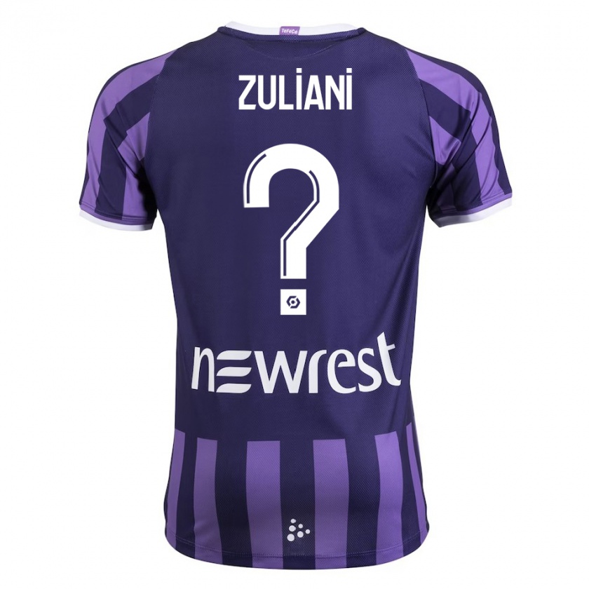 Kandiny Niño Camiseta Edhy Zuliani #0 Morado 2ª Equipación 2023/24 La Camisa Chile