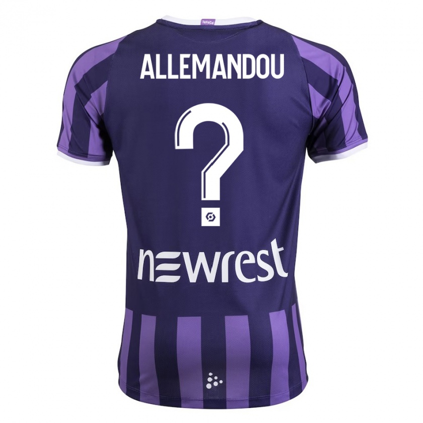 Kandiny Niño Camiseta Teddy Allemandou #0 Morado 2ª Equipación 2023/24 La Camisa Chile