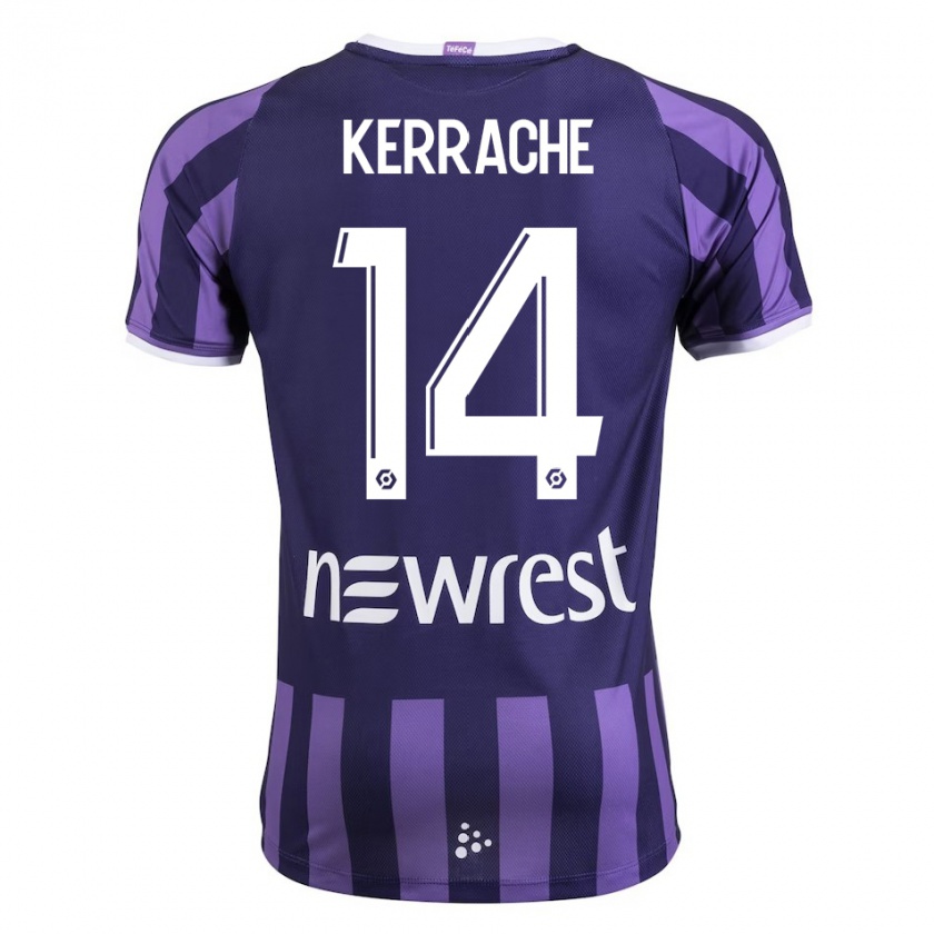 Kandiny Niño Camiseta Marina Kerrache #14 Morado 2ª Equipación 2023/24 La Camisa Chile