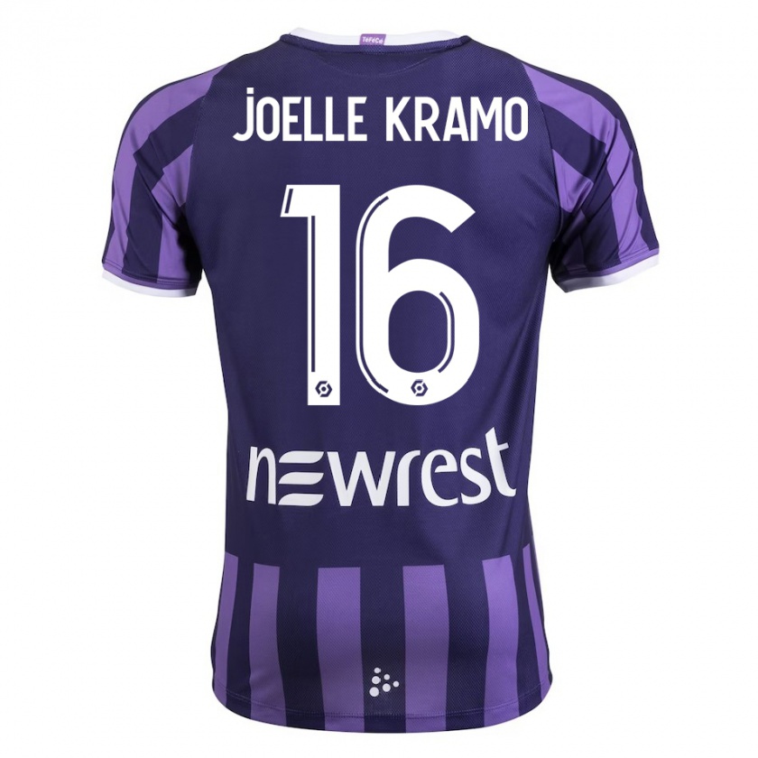 Kandiny Niño Camiseta Marie Joelle Kramo #16 Morado 2ª Equipación 2023/24 La Camisa Chile