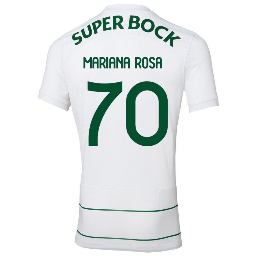 Kandiny Niño Camiseta Mariana Silva Pinto Vilaça Da Rosa #70 Blanco 2ª Equipación 2023/24 La Camisa Chile