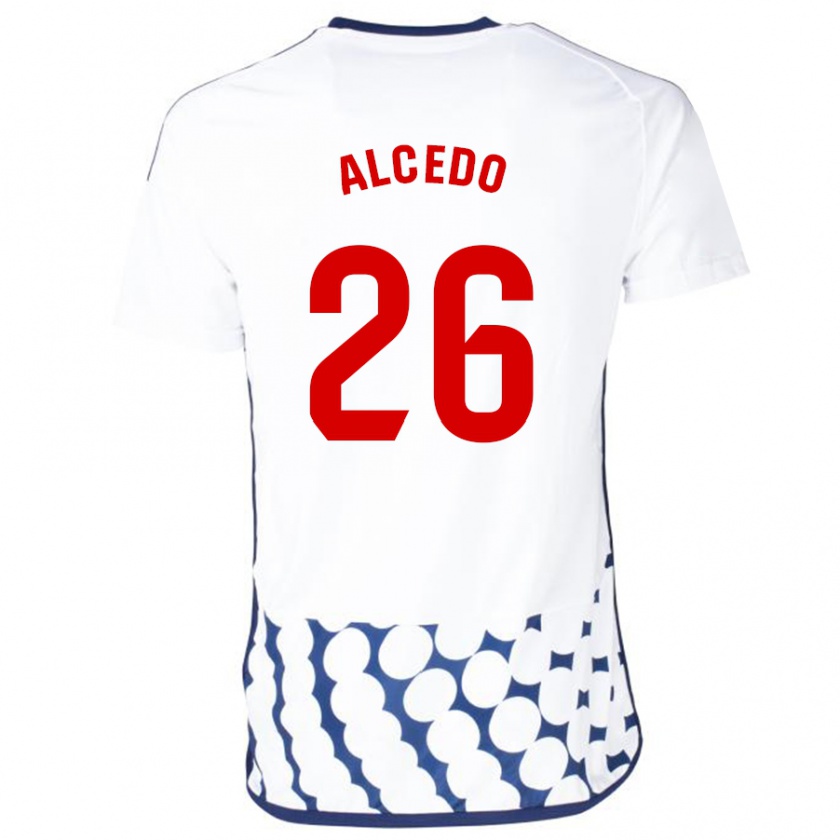 Kandiny Niño Camiseta Juan María Alcedo #26 Blanco 2ª Equipación 2023/24 La Camisa Chile