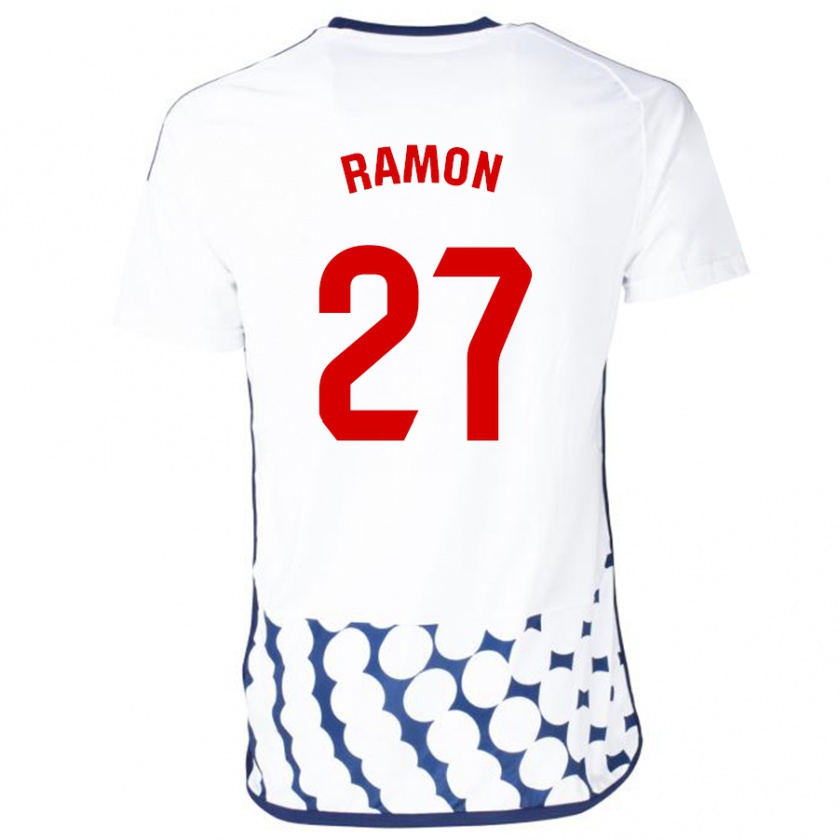 Kandiny Niño Camiseta Pablo Ramón #27 Blanco 2ª Equipación 2023/24 La Camisa Chile