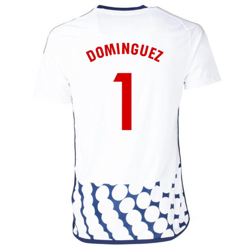 Kandiny Niño Camiseta Iago Domínguez #1 Blanco 2ª Equipación 2023/24 La Camisa Chile