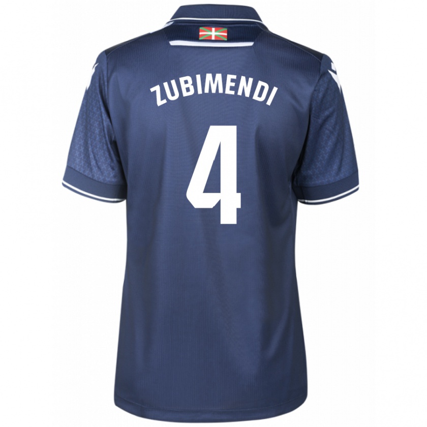 Kandiny Niño Camiseta Martín Zubimendi #4 Armada 2ª Equipación 2023/24 La Camisa Chile