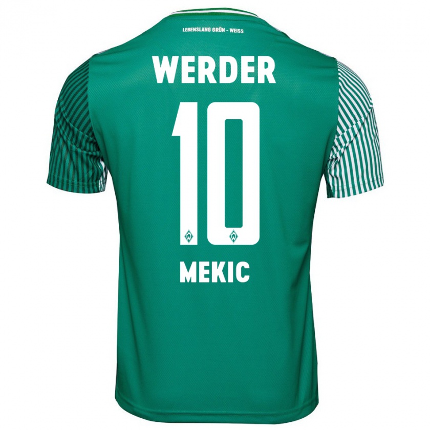 Kandiny Hombre Camiseta Elmin Mekic #10 Verde 1ª Equipación 2023/24 La Camisa Chile