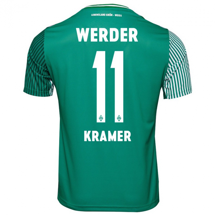 Kandiny Hombre Camiseta Levi-Marinus Kramer #11 Verde 1ª Equipación 2023/24 La Camisa Chile