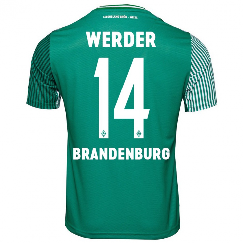 Kandiny Hombre Camiseta Michaela Brandenburg #14 Verde 1ª Equipación 2023/24 La Camisa Chile