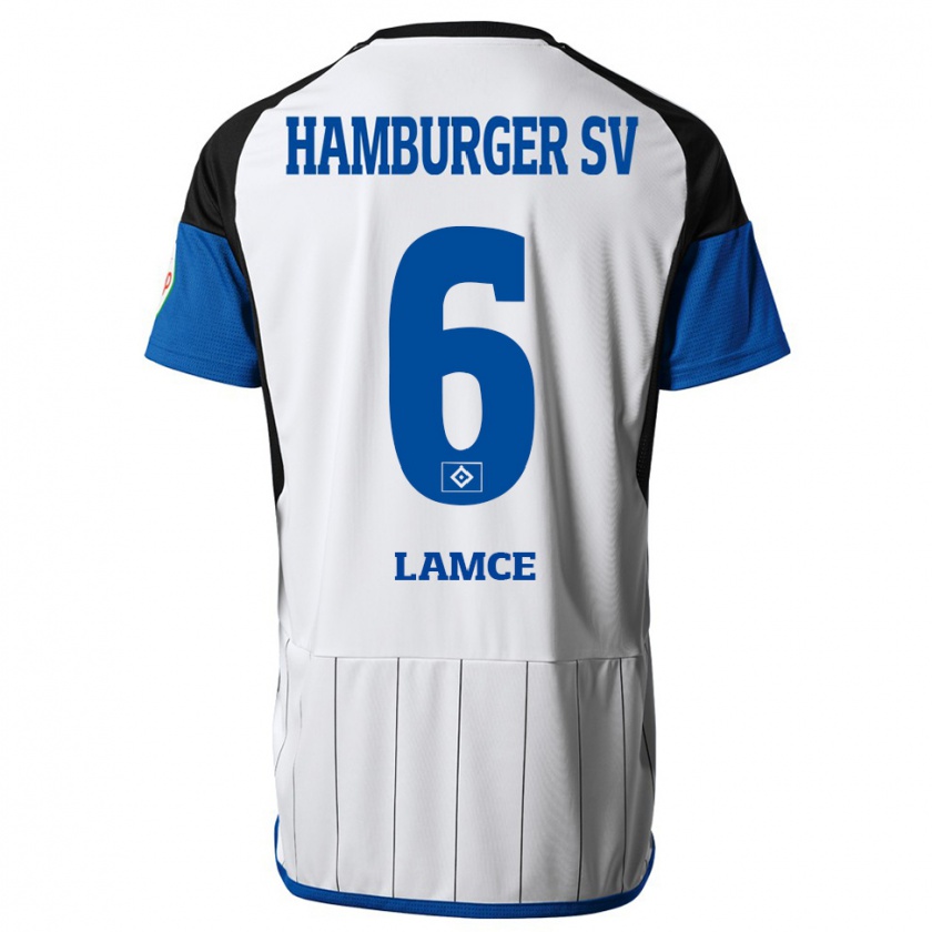 Kandiny Hombre Camiseta Benjamin Lamce #6 Blanco 1ª Equipación 2023/24 La Camisa Chile