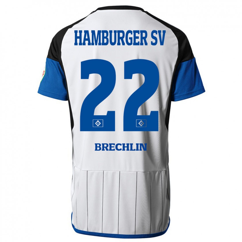 Kandiny Hombre Camiseta Bjarne Brechlin #22 Blanco 1ª Equipación 2023/24 La Camisa Chile