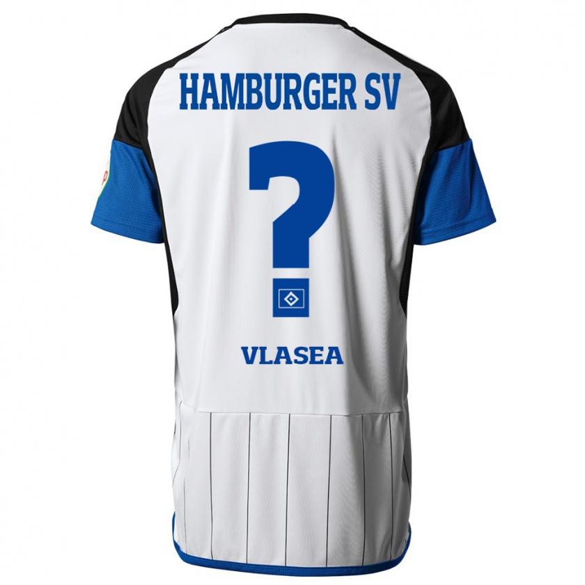 Kandiny Hombre Camiseta Lucian-Octavian Vlasea #0 Blanco 1ª Equipación 2023/24 La Camisa Chile