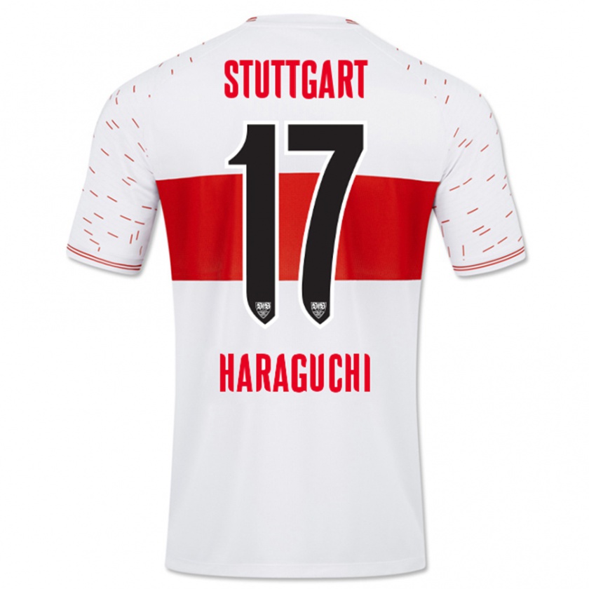 Kandiny Hombre Camiseta Genki Haraguchi #17 Blanco 1ª Equipación 2023/24 La Camisa Chile