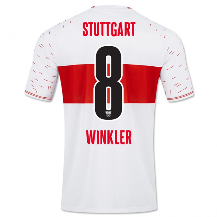 Kandiny Hombre Camiseta Nathan Winkler #8 Blanco 1ª Equipación 2023/24 La Camisa Chile