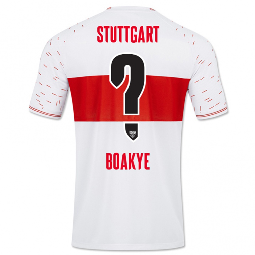 Kandiny Hombre Camiseta Benjamin Boakye #0 Blanco 1ª Equipación 2023/24 La Camisa Chile