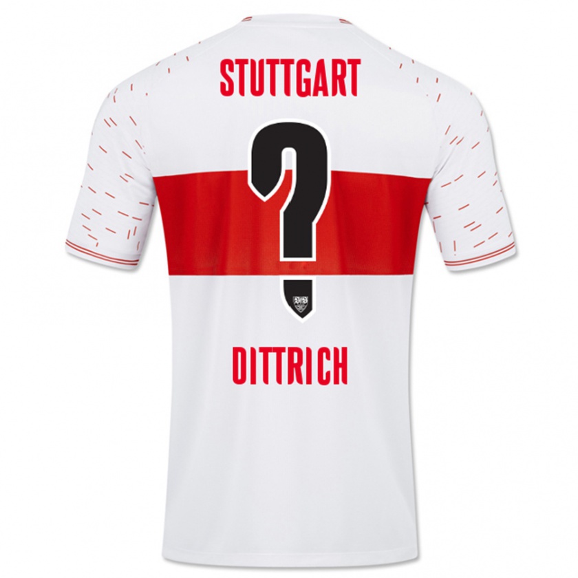 Kandiny Hombre Camiseta Robin Dittrich #0 Blanco 1ª Equipación 2023/24 La Camisa Chile