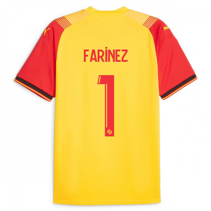 Kandiny Hombre Camiseta Wuilker Fariñez #1 Amarillo 1ª Equipación 2023/24 La Camisa Chile