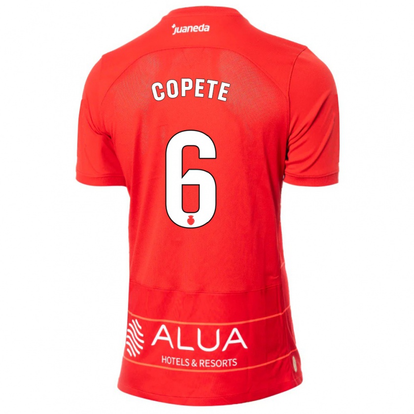 Kandiny Hombre Camiseta José Copete #6 Rojo 1ª Equipación 2023/24 La Camisa Chile