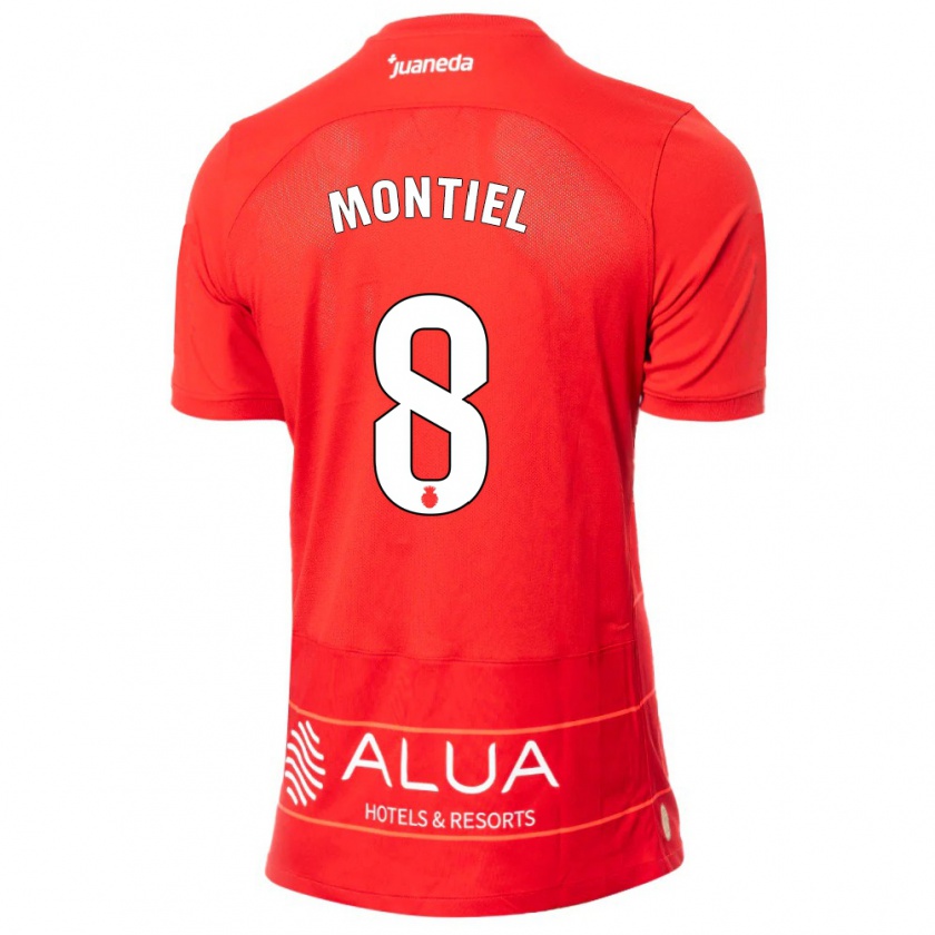 Kandiny Hombre Camiseta Luis Montiel #8 Rojo 1ª Equipación 2023/24 La Camisa Chile