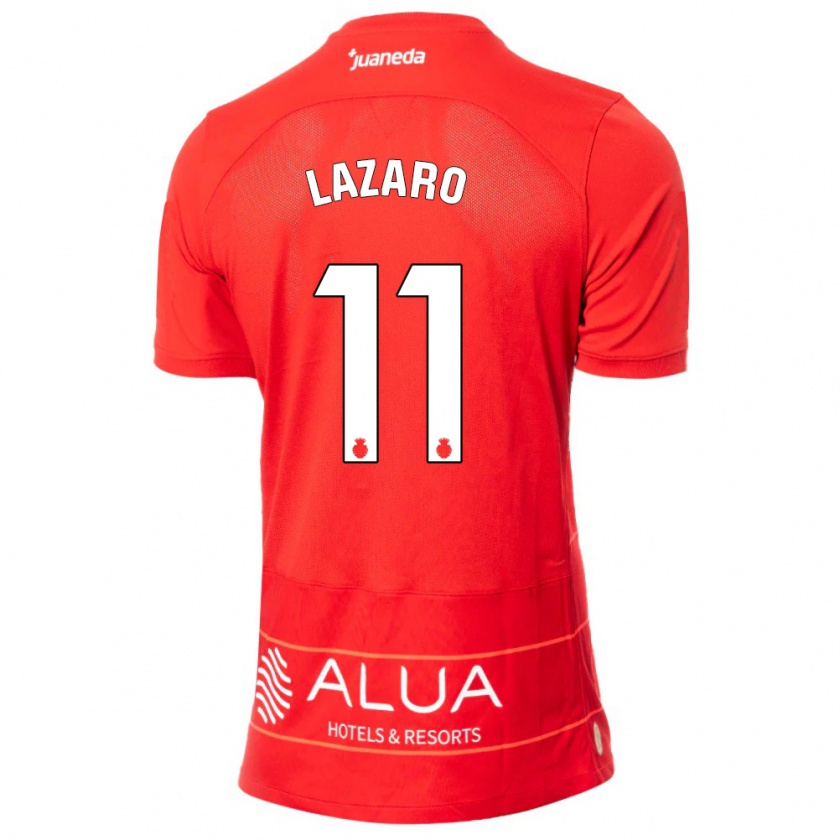 Kandiny Hombre Camiseta Victor Lázaro #11 Rojo 1ª Equipación 2023/24 La Camisa Chile