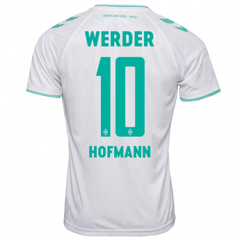 Kandiny Hombre Camiseta Justin Hofmann #10 Blanco 2ª Equipación 2023/24 La Camisa Chile