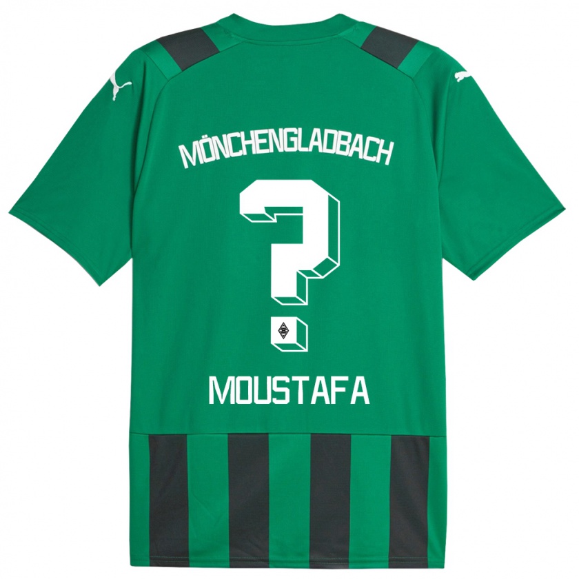 Kandiny Hombre Camiseta Seif Ashraf Moustafa #0 Verde Negro 2ª Equipación 2023/24 La Camisa Chile